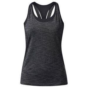 Lululemon Twist and Toil Tank Heathered Black Size 4 With Built in Bra